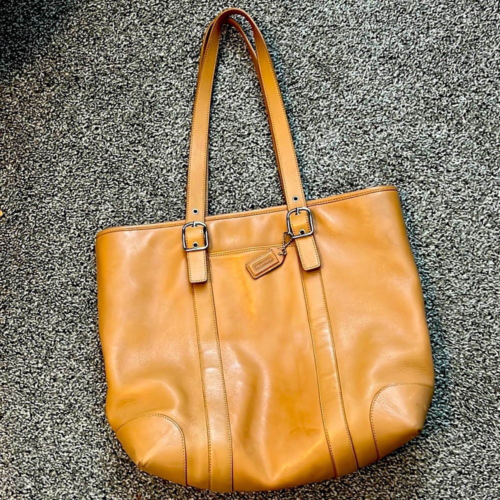 Coach Large Leather Shoulder Bag, Work/Travel Tote